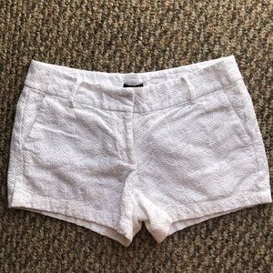 Ann Taylor White Lace Shorts